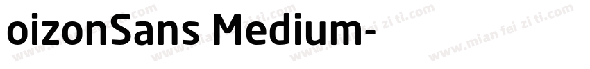 oizonSans Medium字体转换